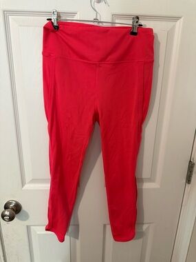 FP Movement by Free People Bright Pink High-Waist Cropped Leggings